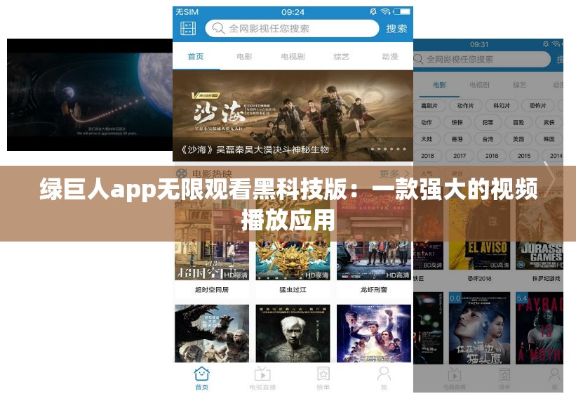绿巨人app无限观看黑科技版：一款强大的视频播放应用