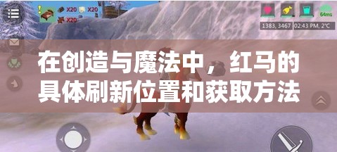 在创造与魔法中，红马的具体刷新位置和获取方法究竟在哪里可以找到？